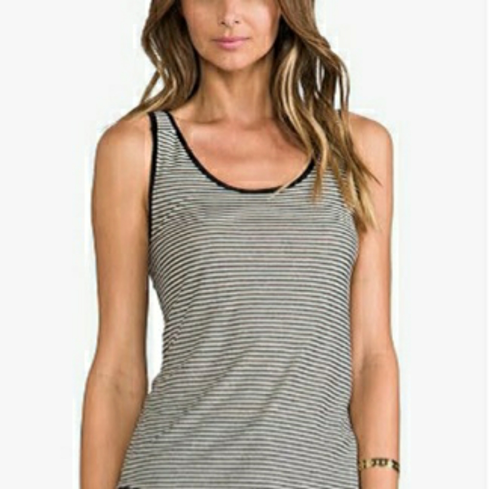 Susie Rose Striped Racerback Navy/White Tank Top Size 3